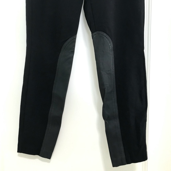 J. Crew Pixie Legging Pants with Leather - Size 2 - Picture 3 of 4